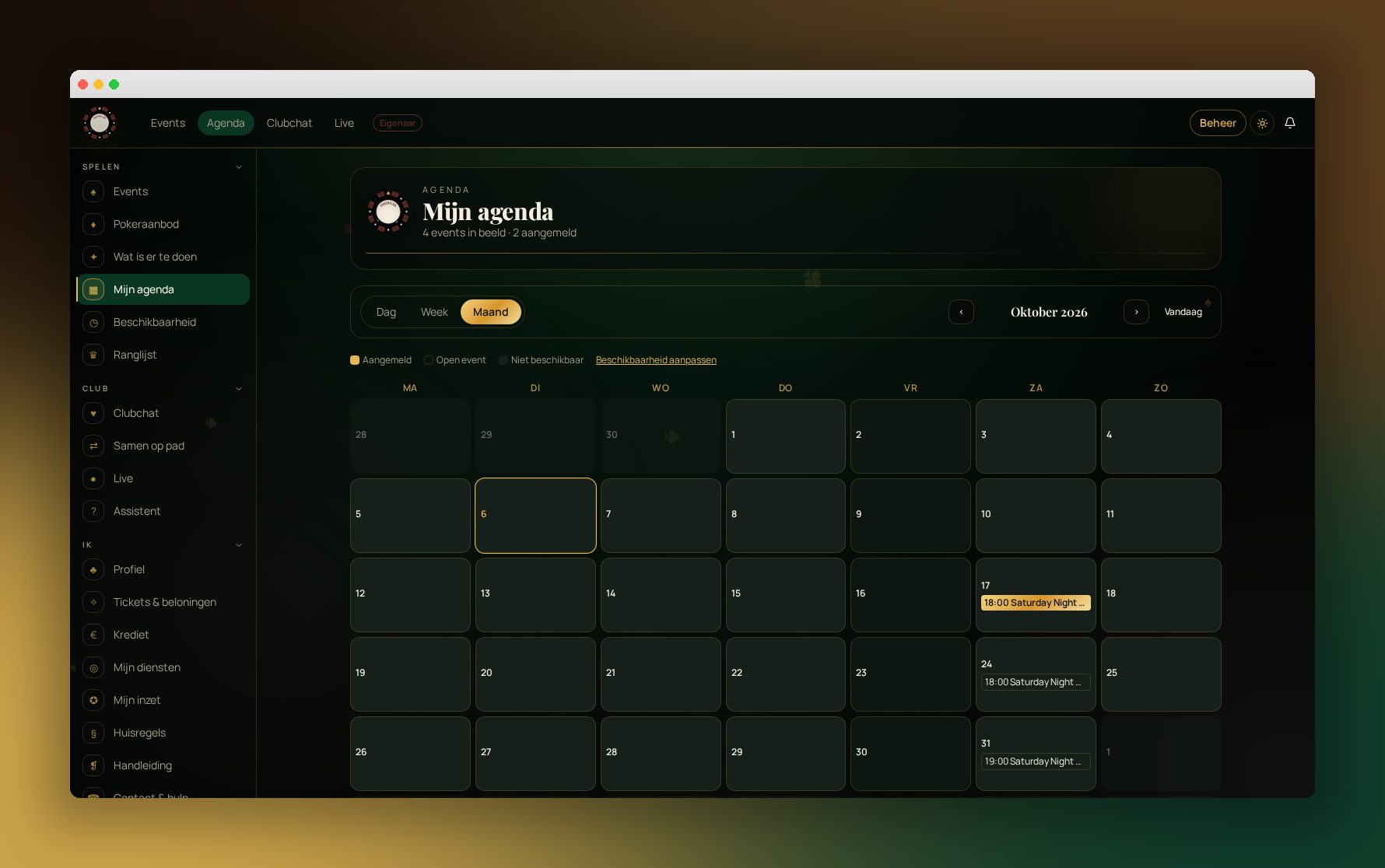 Ledenagenda